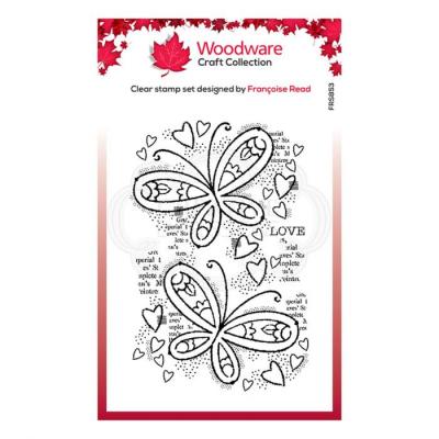 Creative Expressions Woodware Clear Stamp Singles - Butterfly Confetti